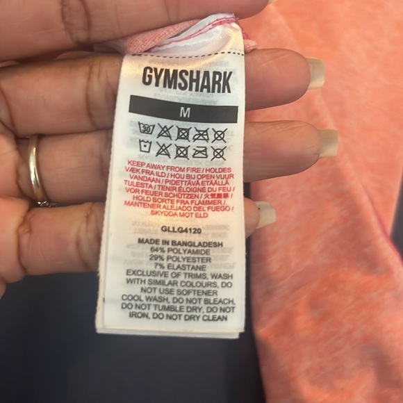 🦈 GYMSHARK Adapt Ombré Seamless Leggings - Pink/Orange - Medium - Picture 8 of 8